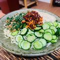 料理男子部🍻's cooksnap of when they made 納豆きゅうりシーチキンマヨ禁断のパスタ.