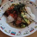 空遥☆ましゃlove's cooksnap of when they made サーモンアボカドユッケ丼.
