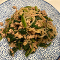 もちゅこ's cooksnap of when they made 法蓮草と豚ひき肉と糸こんにゃくの炒め物.
