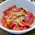 まめたん's cooksnap of when they made 紅芯大根の和風サラダ.
