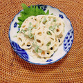 コムギ大好き's cooksnap of when they made れんこんと明太子の和え物.