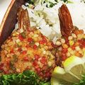 新妻あや's cooksnap of when they made ひな祭りやお花見に【海老のあられ揚げ】.