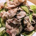 mufuron's cooksnap of when they made ☆簡単☆豚しゃぶの梅ポンおかか和え.