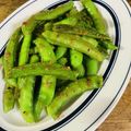 カズ形33's cooksnap of when they made スナップエンドウのスパイシー焼き.