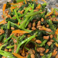 あちくーん's cooksnap of when they made 納豆と野菜の和え物★.