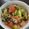 ♡meyco♡'s cooksnap of when they made トマトときゅうりの中華風♡ツナごまサラダ.