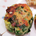 男の子4人のママもっち's cooksnap of when they made ニラとはんぺんのもちふわ焼き.