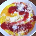ペキのリリー's cooksnap of when they made トマトジュースで！オートミールオムライス.