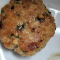 yikar1's cooksnap of when they made ✿鶏ひき肉と葱の味噌照り焼きハンバーグ✿.