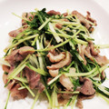 にしあまね's cooksnap of when they made 水菜と豚肉の和風さっと炒め♪.