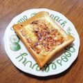 もふもふクロさん's cooksnap of when they made 黒糖チーズトースト.
