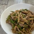 まくのうち's cooksnap of when they made 豚肉deチンジャオロース。.
