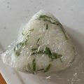 Tomotabi's cooksnap of when they made チャーシューと大葉のおにぎり.