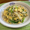 卯月のうさぎ２０１４'s cooksnap of when they made 簡単♪もやしとニラ卵.