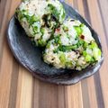 ちゃかぴまま's cooksnap of when they made かぶの葉&塩昆布のおにぎり.