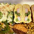 お塩と砂糖's cooksnap of when they made お弁当に✿彩り素敵なカニカマ卵焼き✿.