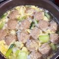 yuk1yukiki's cooksnap of when they made 簡単♡チンゲンサイと肉団子の中華スープ.