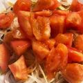 セブンのぬか漬けは神's cooksnap of when they made ★トマトだけサラダ★副菜★作り置き.