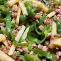 まーこパパ's cooksnap of when they made じゃがいも･ピーマン･豚ひき肉の甘辛炒め.