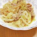 えりこ82☆'s cooksnap of when they made 材料2つ☆豚こまと新玉ねぎの簡単すき煮。.