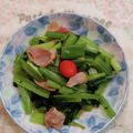 	まあちゃんG3WG's cooksnap of when they made 小松菜とベーコンの炒め物.