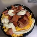 犬飼ってる's cooksnap of when they made ◆簡単デリ風＊スパム丼◆.
