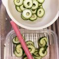 クックPLM4TD☆'s cooksnap of when they made きゅうりの飾り切り～輪っかきゅうり～.
