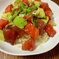 ☆さぶ☆☆'s cooksnap of when they made ＊マグロとサーモンとアボカドのポキ＊.