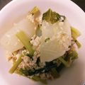 みちばたの花's cooksnap of when they made 鶏ひき肉とかぶのあんかけ煮.