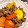緑の人魚's cooksnap of when they made しみしみ肉じゃが☆合挽き肉で☆.