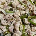 眠る君's cooksnap of when they made 簡単！豚バラ肉とピーマンの塩レモン炒め♪.
