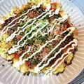 4児男子母さんの台所's cooksnap of when they made 長芋たっぷりお好み焼き.