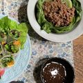 nok♡'s cooksnap of when they made チンゲンサイのピリ辛肉味噌あんかけ.