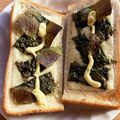 お塩と砂糖's cooksnap of when they made 子供が好き☆朝食に海苔チーズマヨトースト.