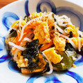 kinniko's cooksnap of when they made わかめともやしと卵の中華風サラダ.
