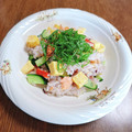もふもふクロさん's cooksnap of when they made 鮭とカニかまのちらし寿司☆.