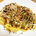 ★ゴンぎつね★'s cooksnap of when they made 簡単豆腐のお好み焼き.