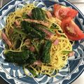 matoryotan's cooksnap of when they made ほうれん草とベーコンのパスタ.
