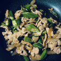 Reo14☆'s cooksnap of when they made 簡単　豚とオクラのポン酢炒め.