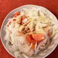 caruga's cooksnap of when they made トマトとサラダチキンのやみつき中華あえ.