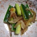 せつみか's cooksnap of when they made きゅうりとザーサイ★ピリ辛和え物.