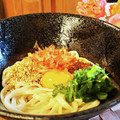 ダッフィーニーうに's cooksnap of when they made 程良い辛さと食感がクセになる！釜玉うどん.