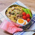 ♬ぶちこ♬'s cooksnap of when they made 秋の味覚！豚ひき肉とキノコの和風パスタ.