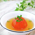Satoco❋'s cooksnap of when they made 簡単☆まるごとトマト冷製スープ.