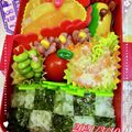 kaeちゃんママ's cooksnap of when they made 簡単！に出来る鬼滅の刃、炭治郎のキャラ弁.