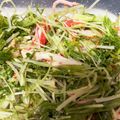 こがねざわ's cooksnap of when they made 簡単☆水菜とカニカマのナムル風サラダ.
