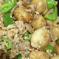 あいひよ's cooksnap of when they made 鶏ひき肉と里芋と蓮根の甘醤油炒め.