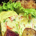 新妻あや's cooksnap of when they made うちの定番☆彩カニカマ卵焼き.