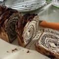 クックおやじDOA's cooksnap of when they made 捻りチョコ食パン（HB使用）.