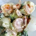 MEGにゃん0713's cooksnap of when they made 海老とブロッコリーと卵のサラダ おゆみ風.